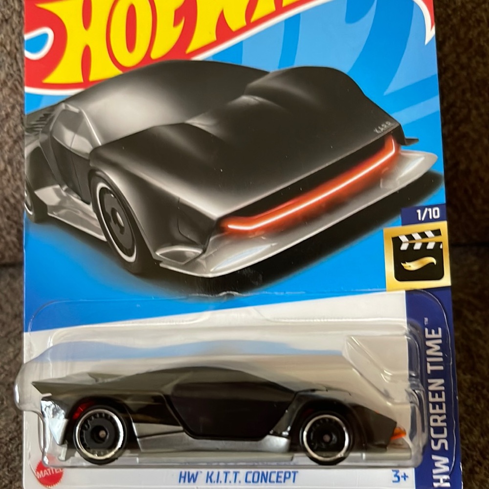 Hot Wheels Knight Rider K.I.T.T. Concept Black 2023 HW Screen Time Collection